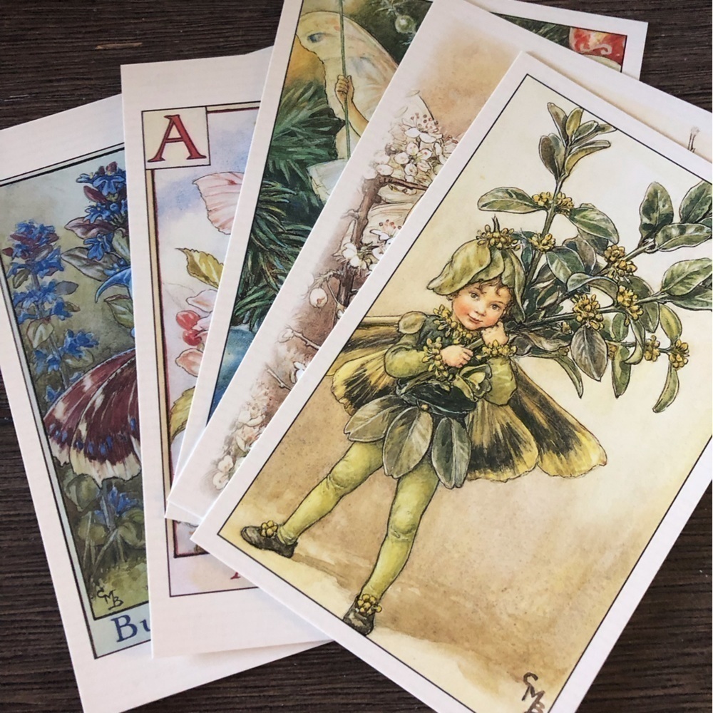 Garden Flower Fairies by: Cicely Mary Barker postcard set #8